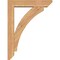 Ekena Millwork Thorton Slat Smooth Bracket w/ Offset Brace, Western Red Cedar, 5 1/2"W x 24"D x 32"H BKT0604X24X32THR06SWR - alternate 2